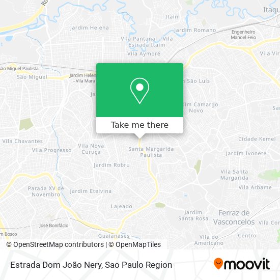Estrada Dom João Nery map