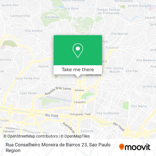 Rua Conselheiro Moreira de Barros 23 map