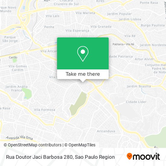 Mapa Rua Doutor Jaci Barbosa 280