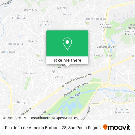 Rua João de Almeida Barbosa 28 map