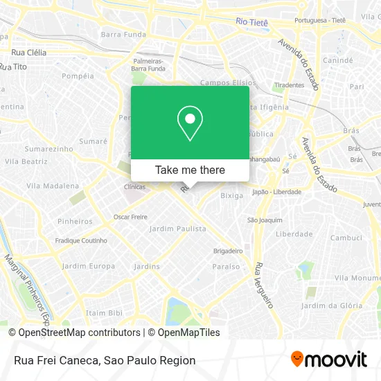 Rua Frei Caneca map