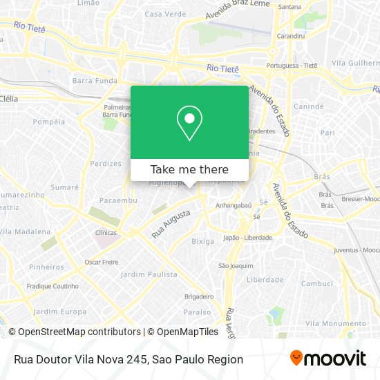 Rua Doutor Vila Nova 245 map