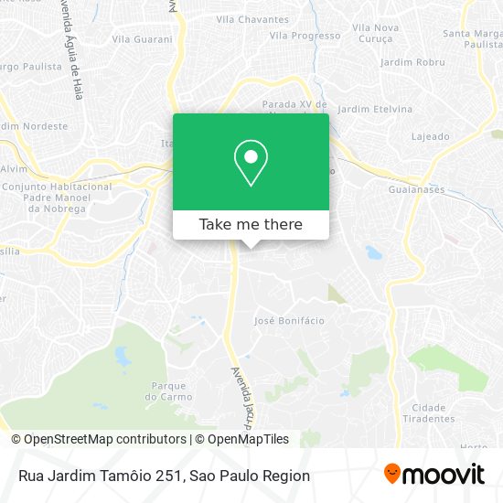 Mapa Rua Jardim Tamôio 251