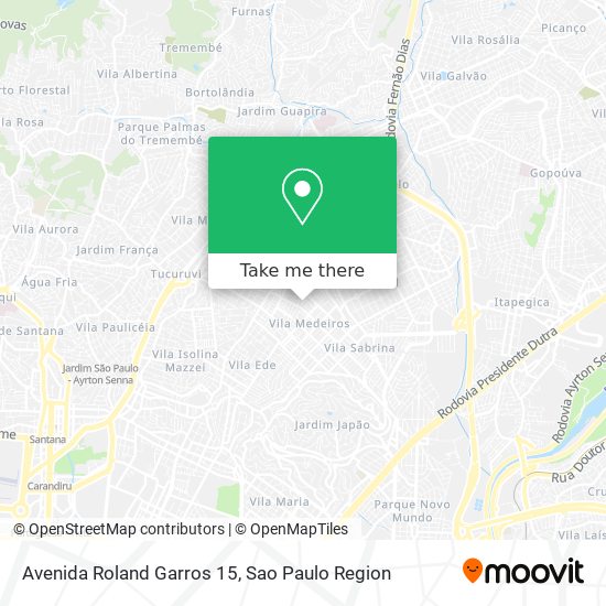 Avenida Roland Garros 15 map