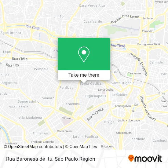 Rua Baronesa de Itu map
