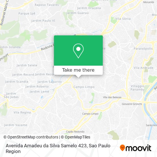 Avenida Amadeu da Silva Samelo 423 map