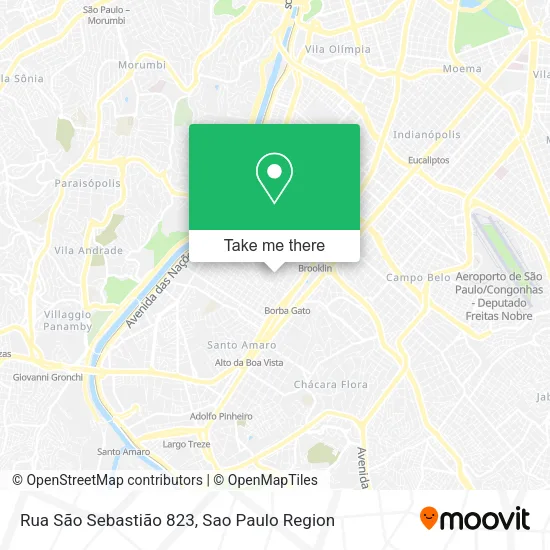 Rua São Sebastião 823 map