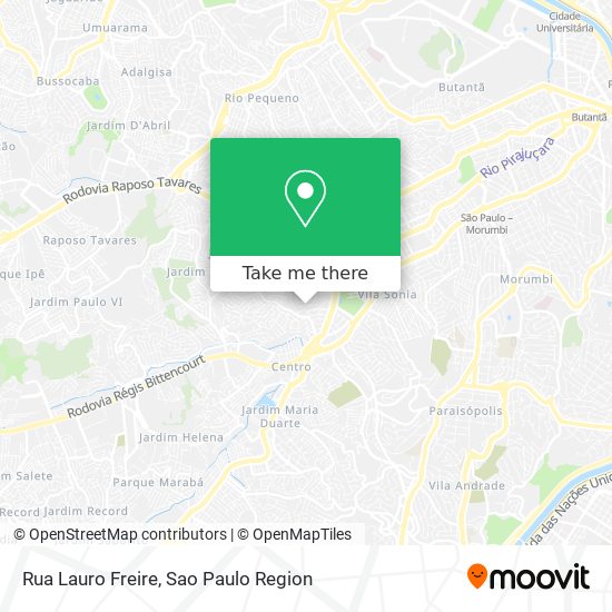 Mapa Rua Lauro Freire