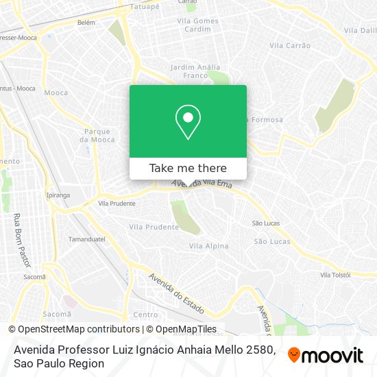Avenida Professor Luiz Ignácio Anhaia Mello 2580 map