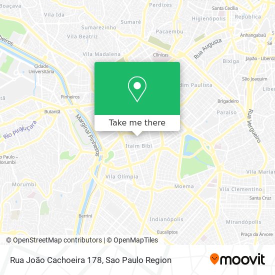 Rua João Cachoeira 178 map