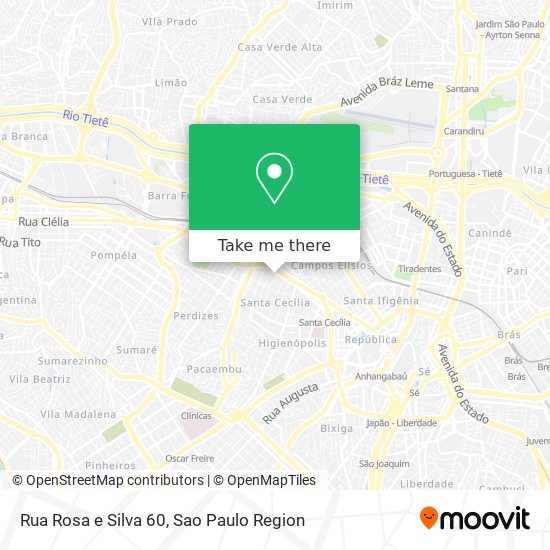 Mapa Rua Rosa e Silva 60