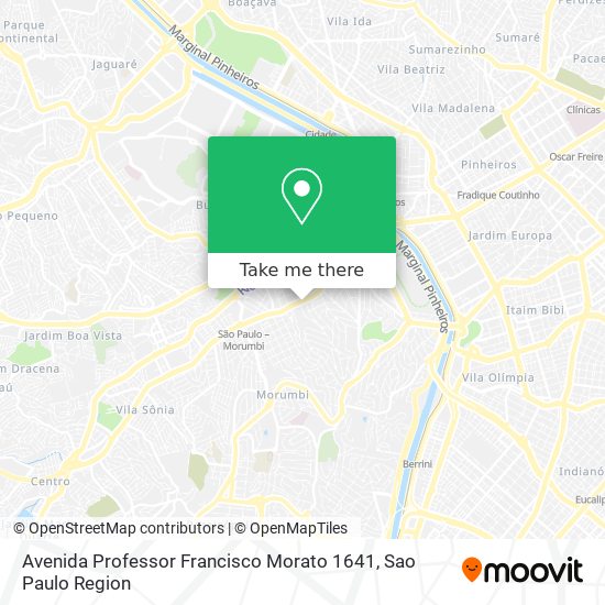 Avenida Professor Francisco Morato 1641 map