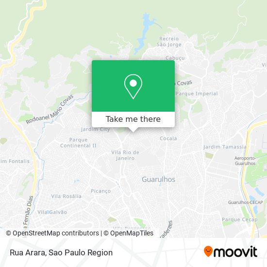 Rua Arara map