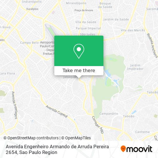 Mapa Avenida Engenheiro Armando de Arruda Pereira 2654