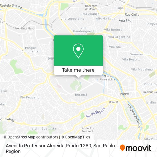 Avenida Professor Almeida Prado 1280 map