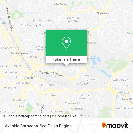 Avenida Sorocaba map