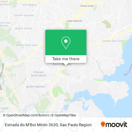 Estrada do M'Boi Mirim 3630 map