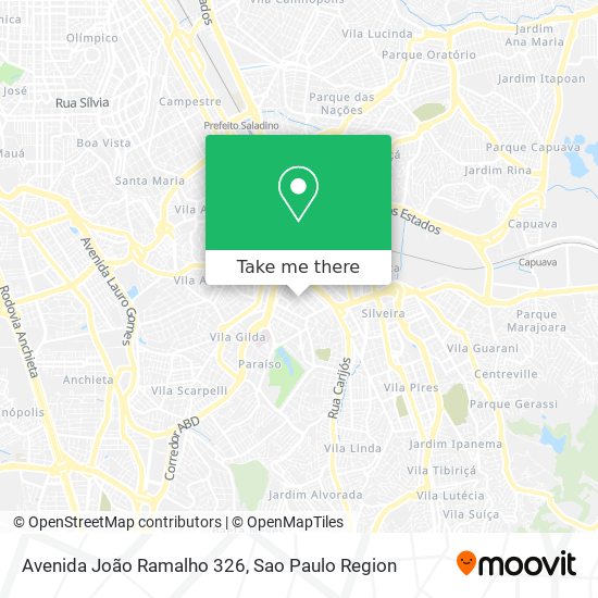 Mapa Avenida João Ramalho 326