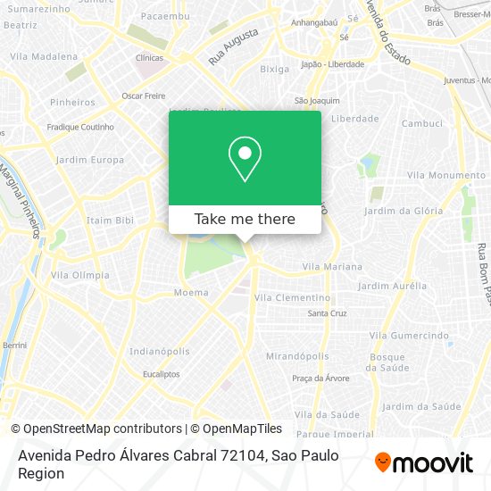 Mapa Avenida Pedro Álvares Cabral 72104