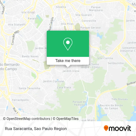 Rua Saracanta map