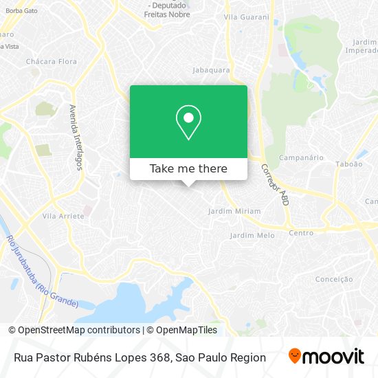 Rua Pastor Rubéns Lopes 368 map
