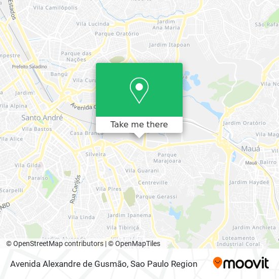 Mapa Avenida Alexandre de Gusmão