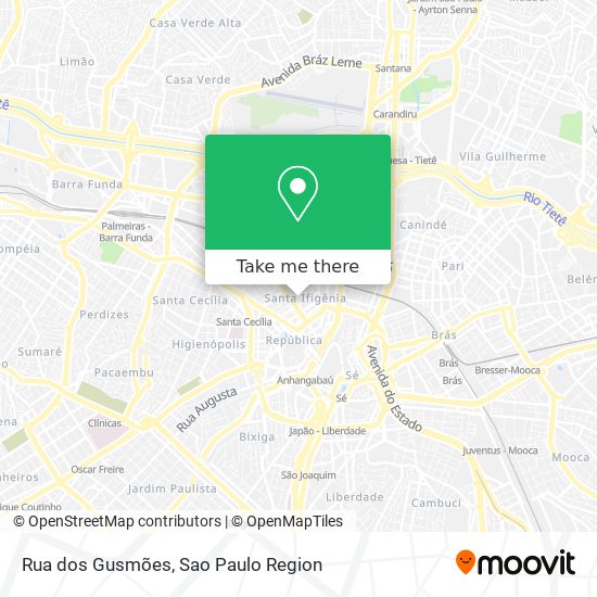 Rua dos Gusmões map