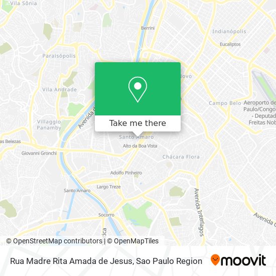 Rua Madre Rita Amada de Jesus map