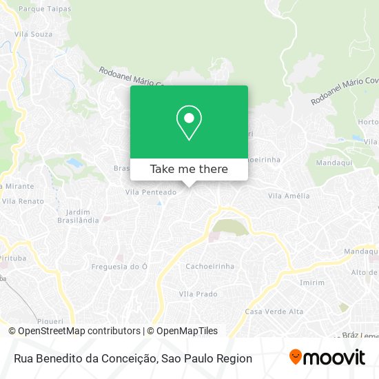 Mapa Rua Benedito da Conceição