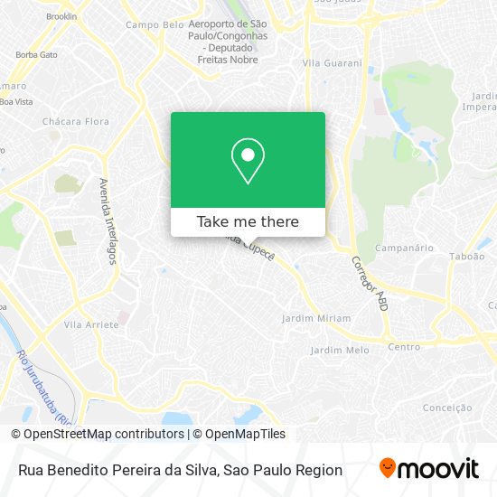 Rua Benedito Pereira da Silva map