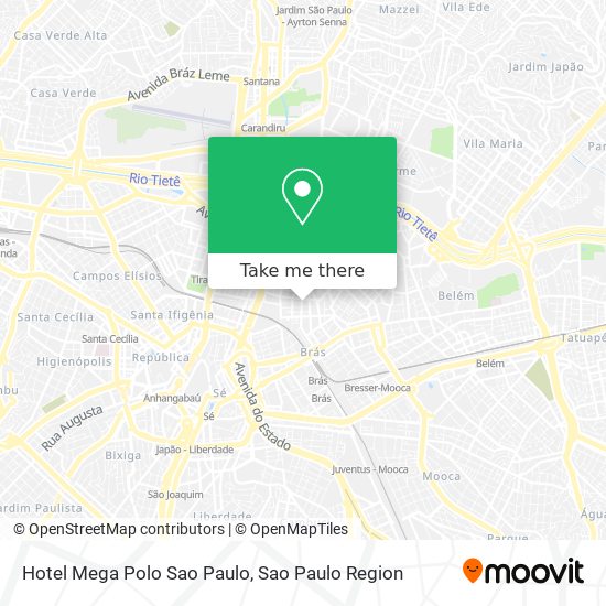 Mapa Hotel Mega Polo Sao Paulo