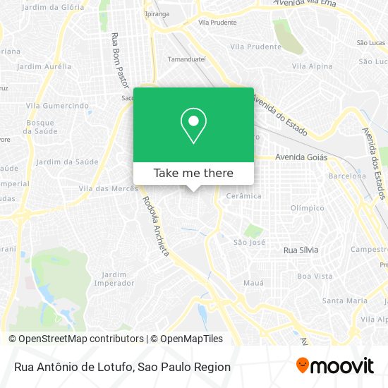 Rua Antônio de Lotufo map