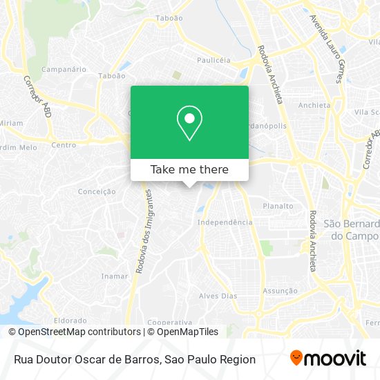 Rua Doutor Oscar de Barros map