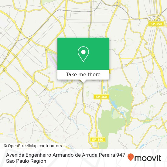 Mapa Avenida Engenheiro Armando de Arruda Pereira 947
