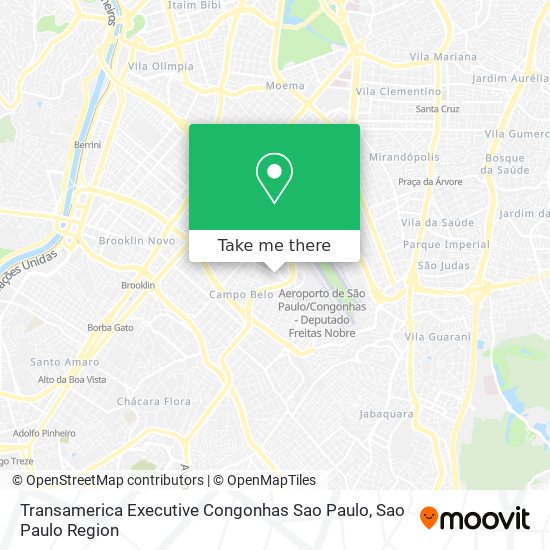 Mapa Transamerica Executive Congonhas Sao Paulo