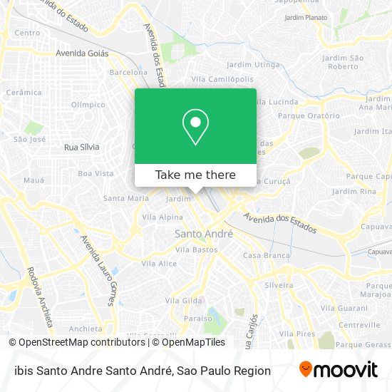 ibis Santo Andre Santo André map