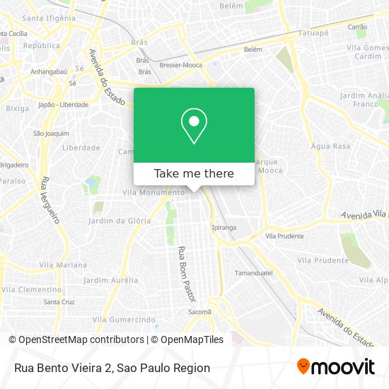 Mapa Rua Bento Vieira 2