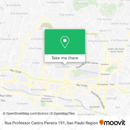 Mapa Rua Professor Castro Pereira 191