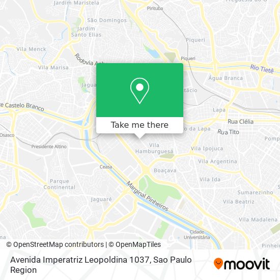 Avenida Imperatriz Leopoldina 1037 map