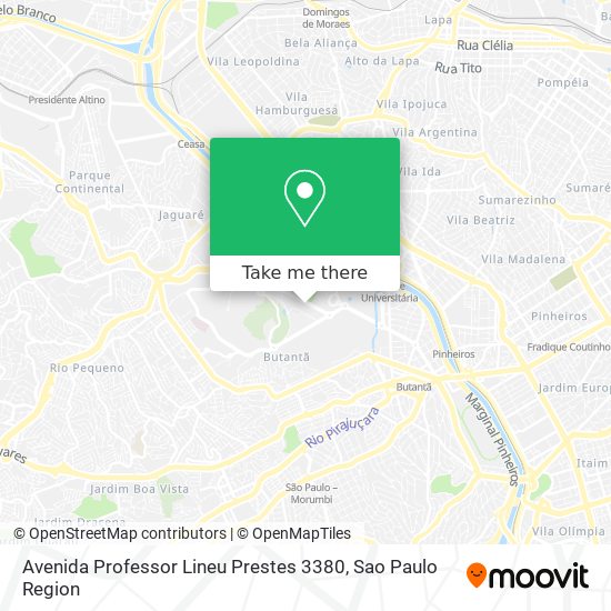 Avenida Professor Lineu Prestes 3380 map