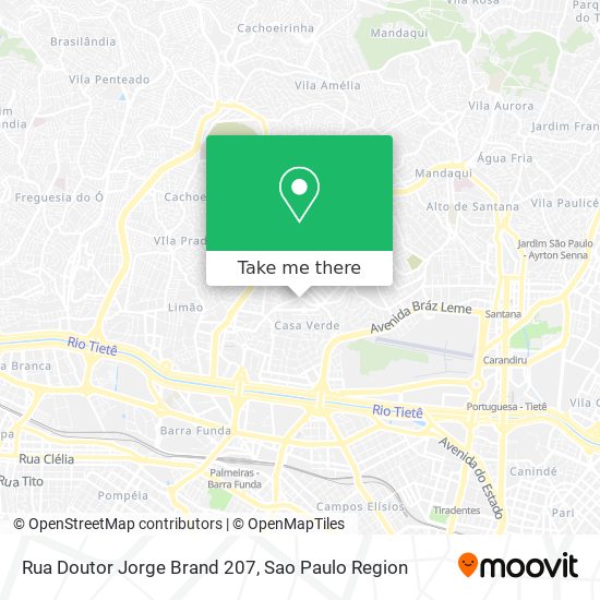 Mapa Rua Doutor Jorge Brand 207