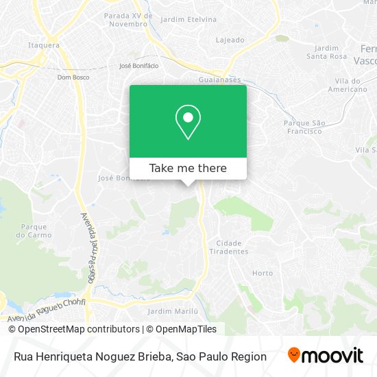 Rua Henriqueta Noguez Brieba map