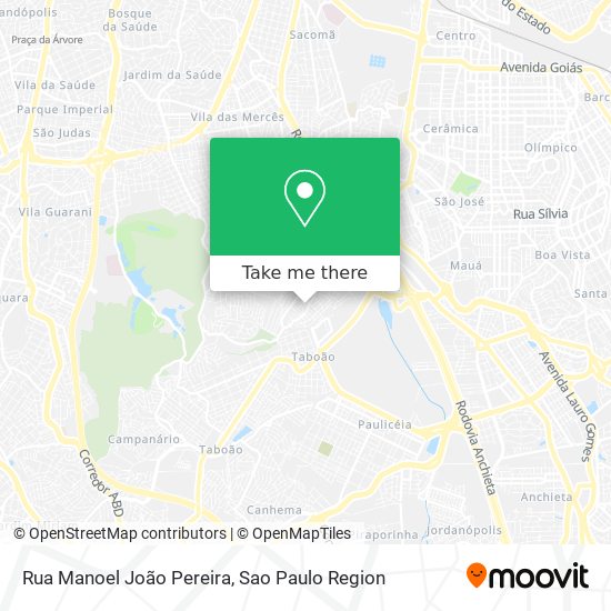 Rua Manoel João Pereira map