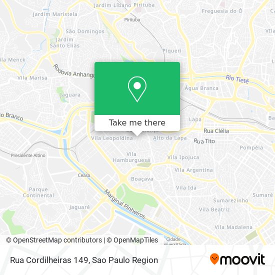 Rua Cordilheiras 149 map