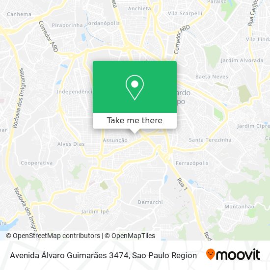 Mapa Avenida Álvaro Guimarães 3474