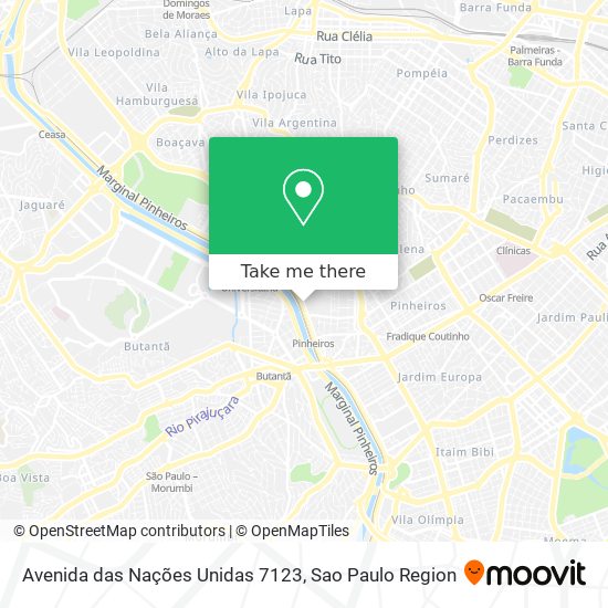 Avenida das Nações Unidas 7123 map