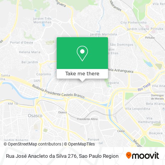Mapa Rua José Anacleto da Silva 276