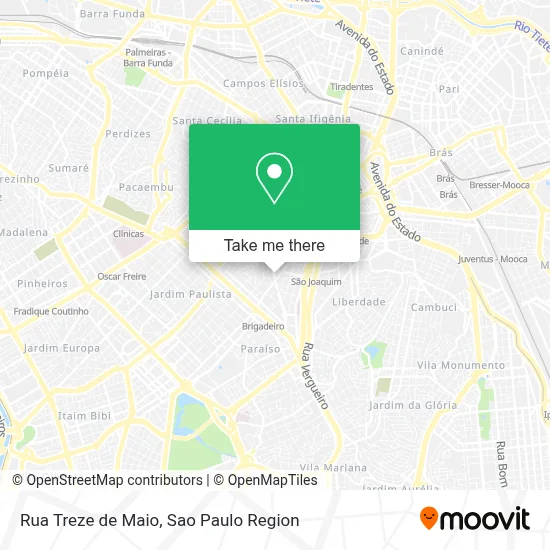 Rua Treze de Maio map