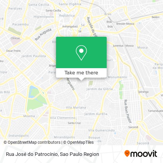 Rua José do Patrocínio map
