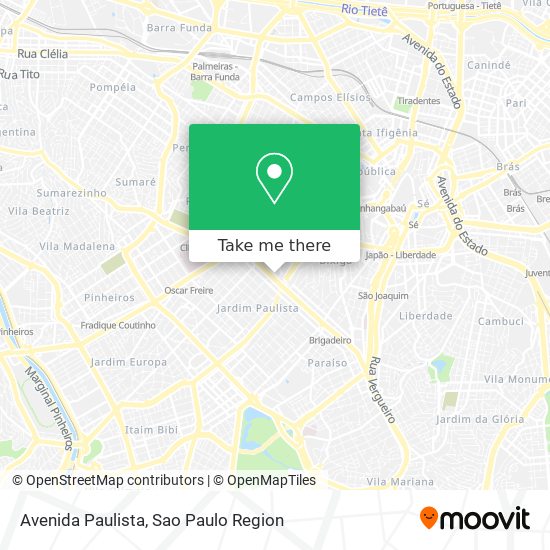 Avenida Paulista map